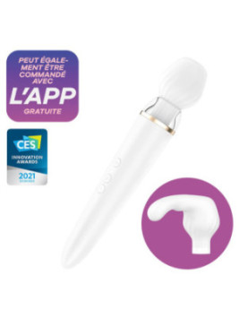 Double wand blanc connecté USB Double Wand-er Satisfyer - CC597756